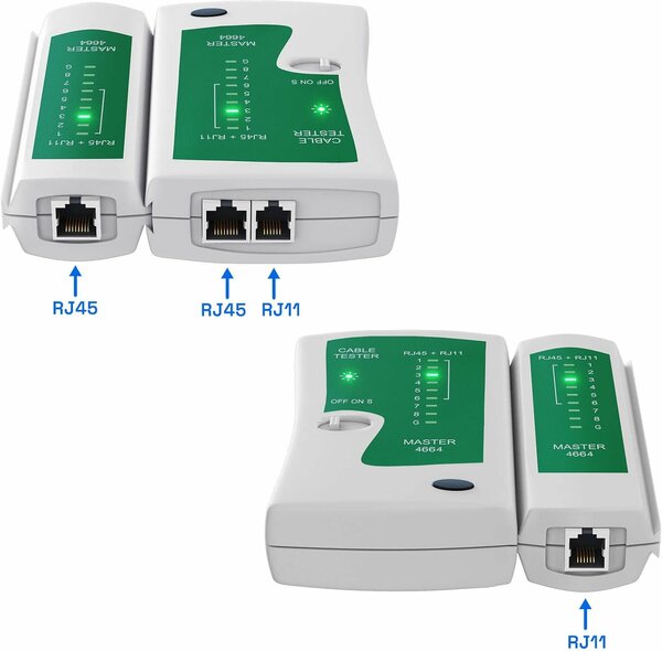 Testeur de câblage RJ45 RJ11