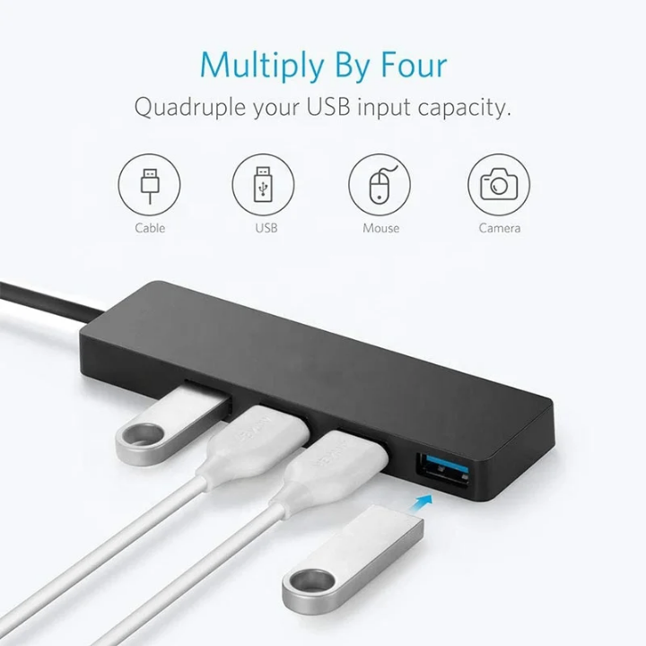 Hub USB 4 ports pour périphériques