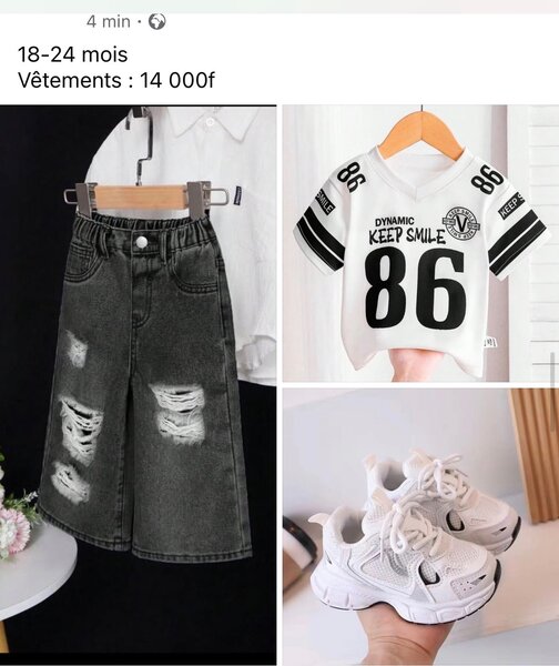 Ensemble enfant décontracté 18-24 mois