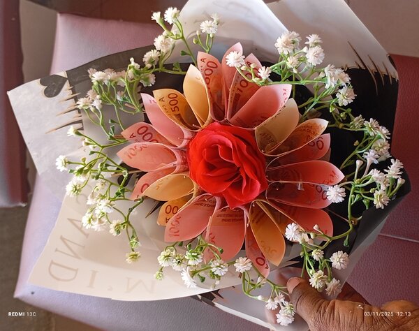 Bouquet de billets personnalis