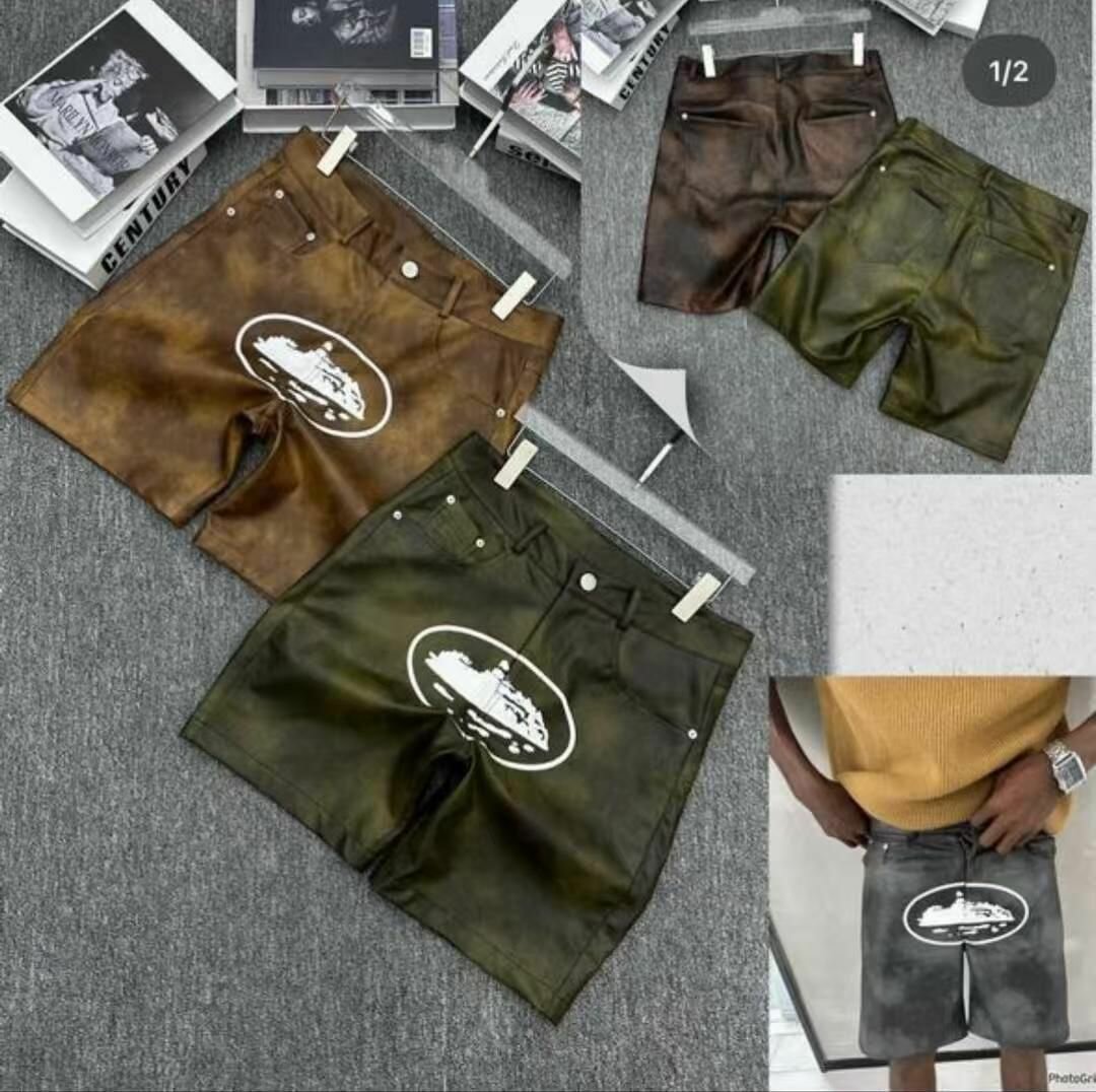 Shorts en cuir pour homme