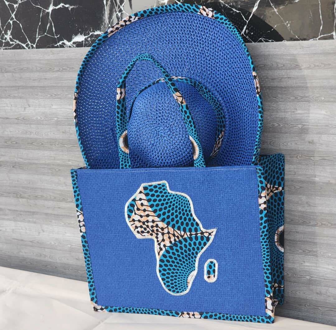 Ensemble Chapeau et Sac Africain