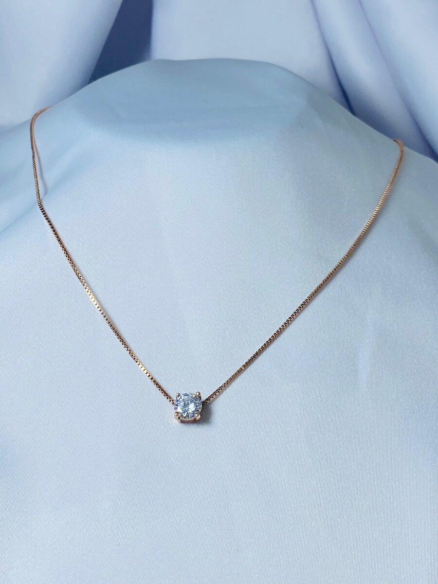 Бегунок с цирконом 925 пробы