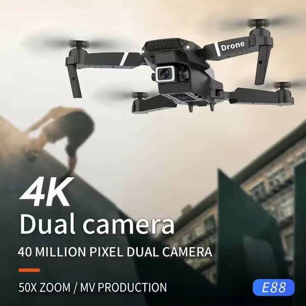 Drone professionnel grand Angle RC 4K HD, Mode caméra, hélic