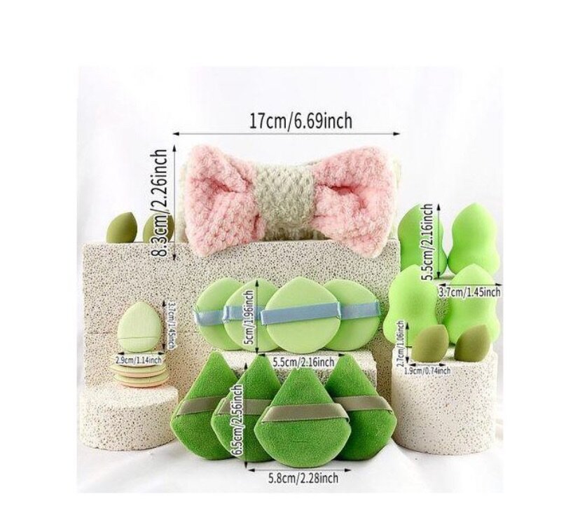 Set de pinceaux et éponges maquillage