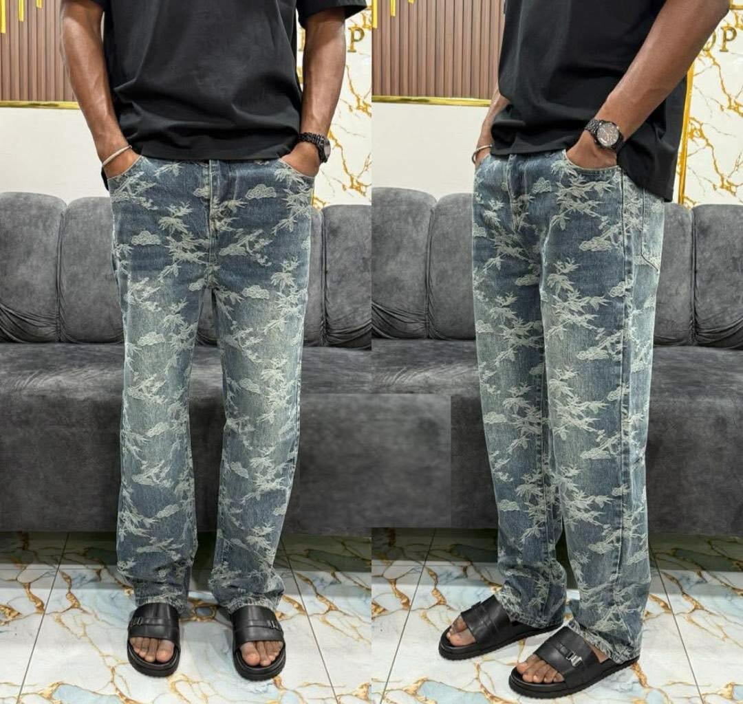 Jean homme imprimé dragon