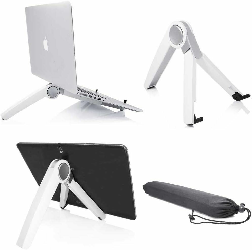 Support pour ordinateur portable et tablette - Blanc