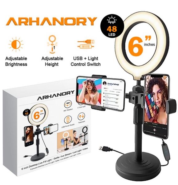 Ring Light Téléphone Selfie Support