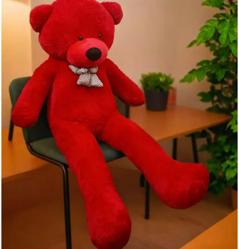 Tedy bears 4.5 feet impirted stuff red colour