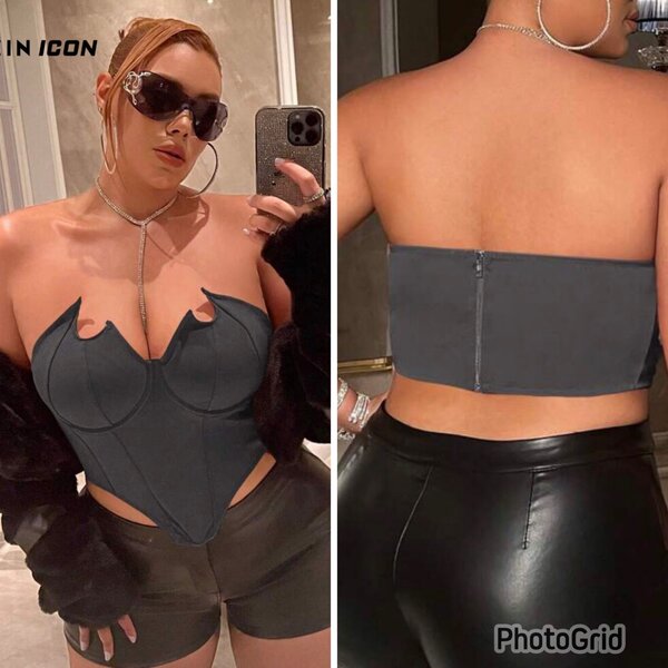 Top court à bretelles élégantes