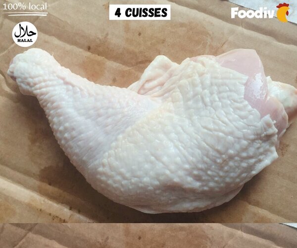 4 cuisses de poulet (locales)