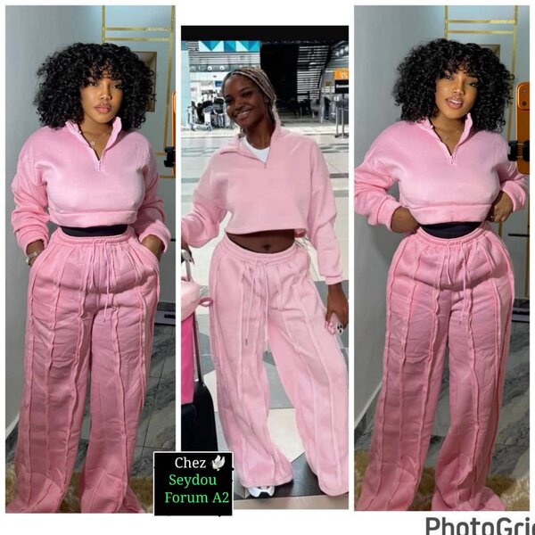 Ensemble de survêtement rose