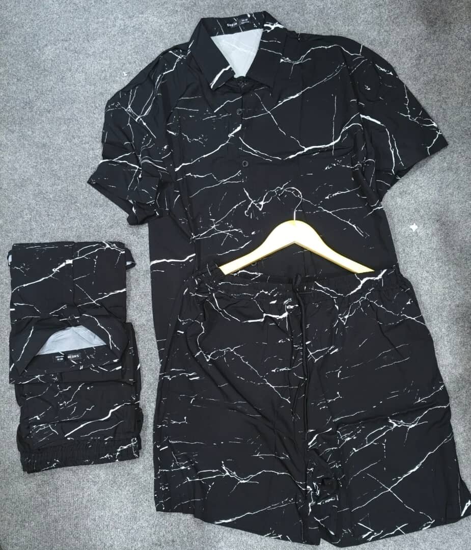 Ensemble chemise et short floral