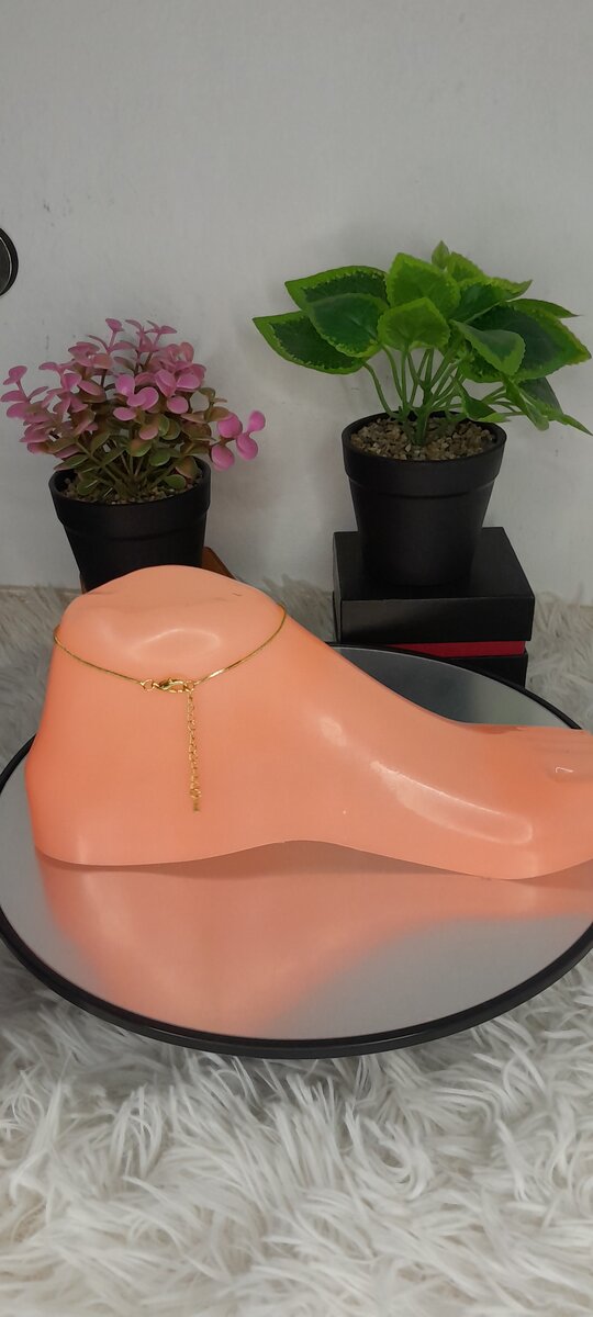 Chaîne au pied motif Losanges