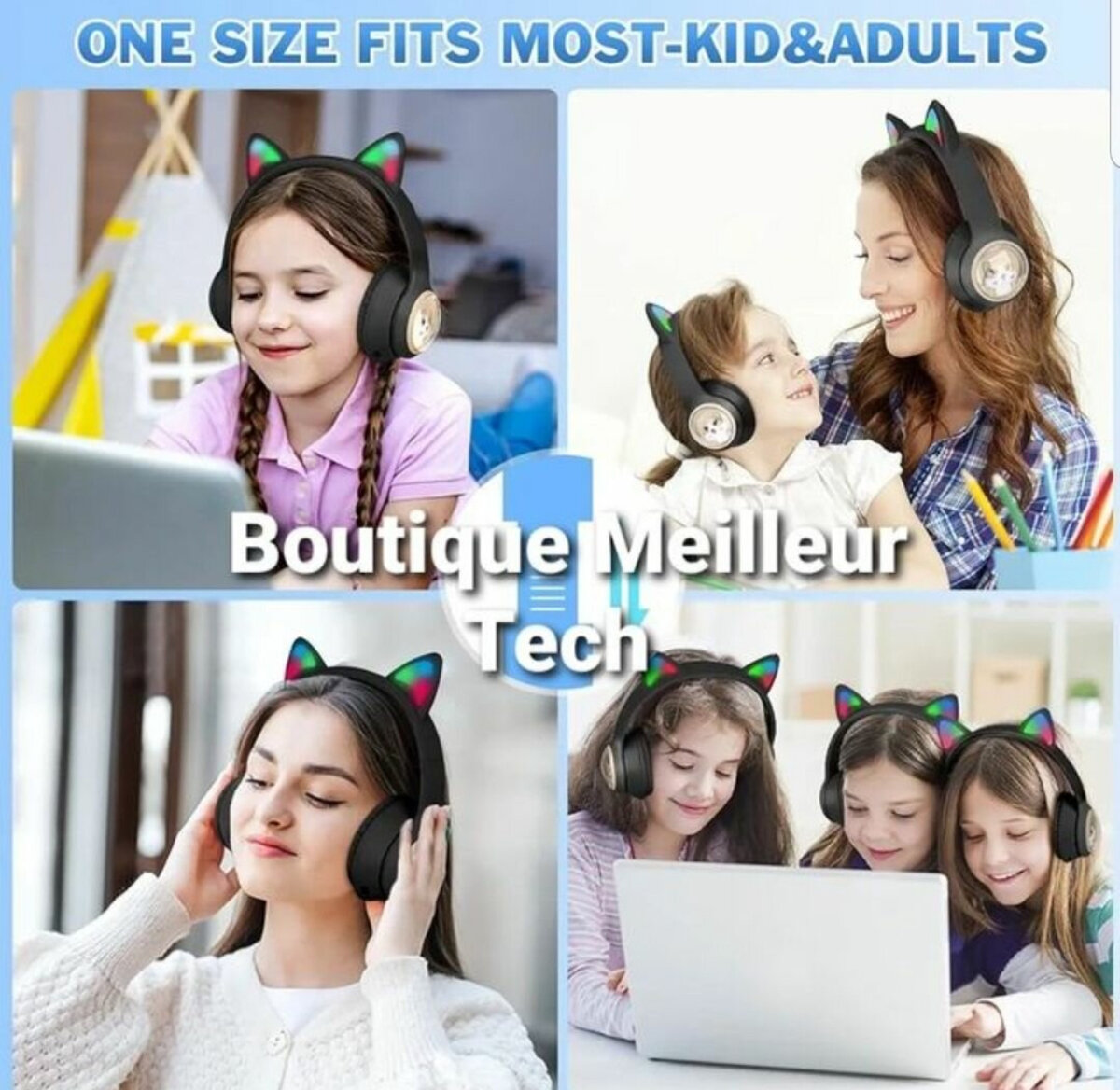 Cat Ear Bluetooth Headphones
