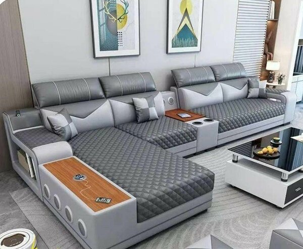 Canapé lit moderne avec rangement intégré