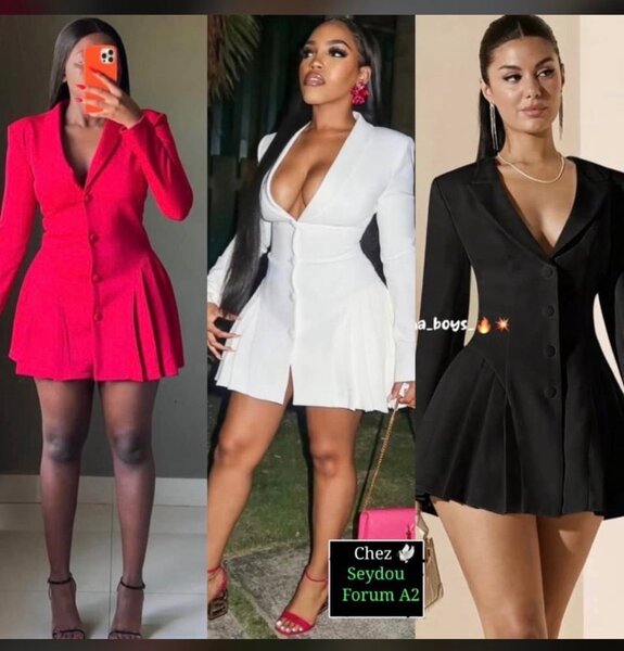 Robe blazer élégante femme