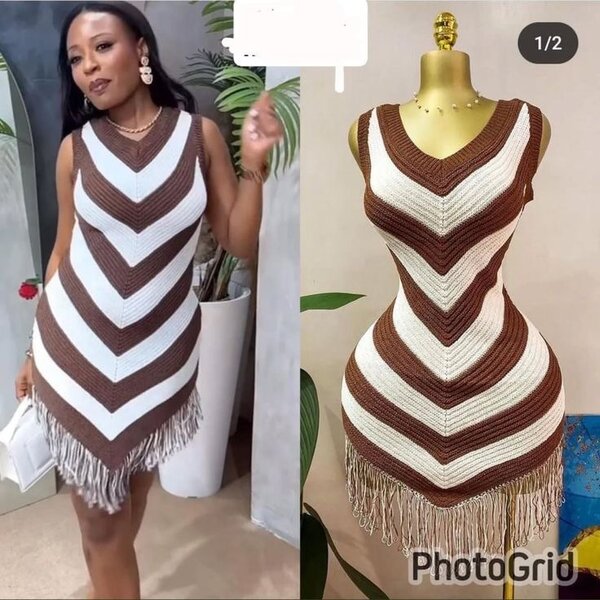 Robe en crochet chic