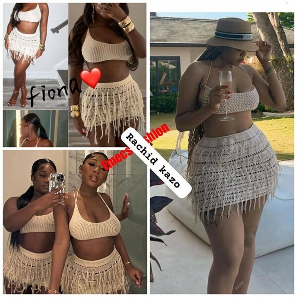 Ensemble bikini à franges