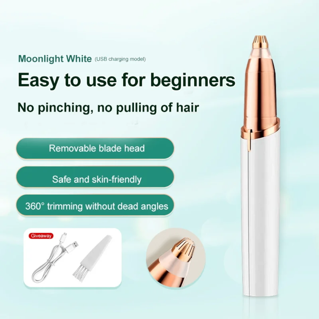 Rasoir pour les sourcils, rechargeable par USB