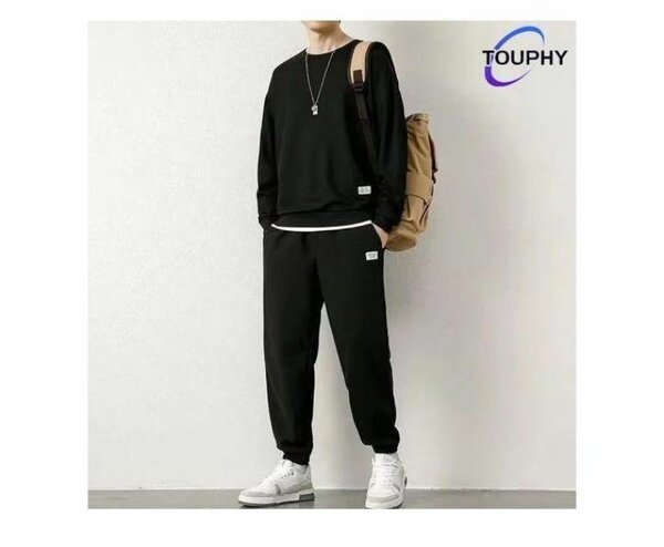 Ensemble décontracté noir homme