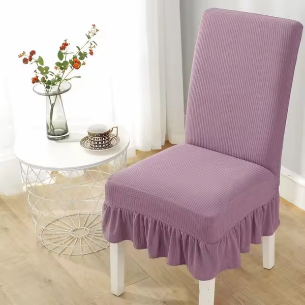 Housse de chaise extensible violette