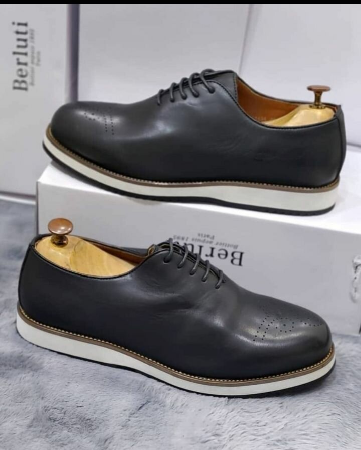 Chaussures Derby en cuir pour hommes
