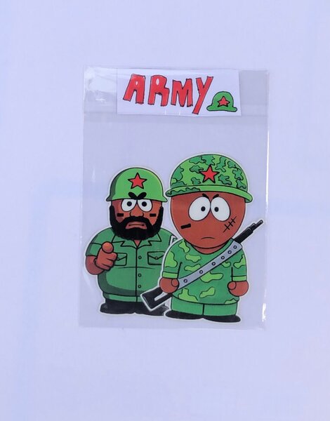 Autocollants militaires drôles