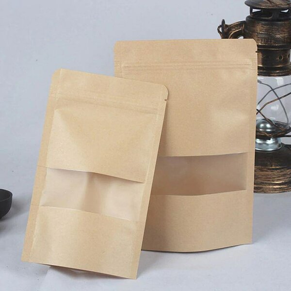 Sachets kraft kaki 20*22cm