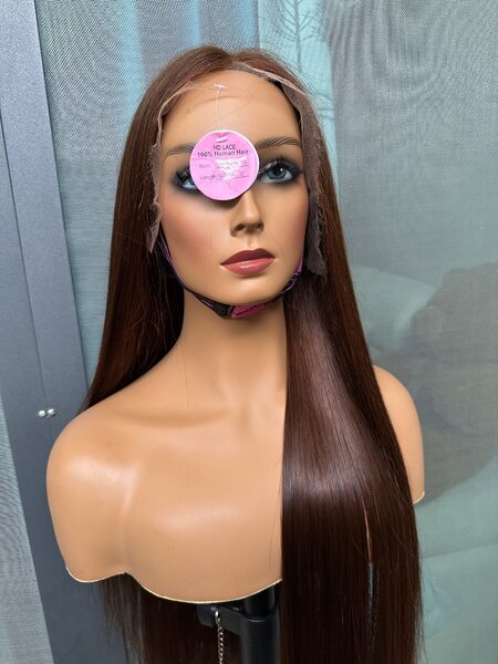 Perruque Lace Front Brun Longue