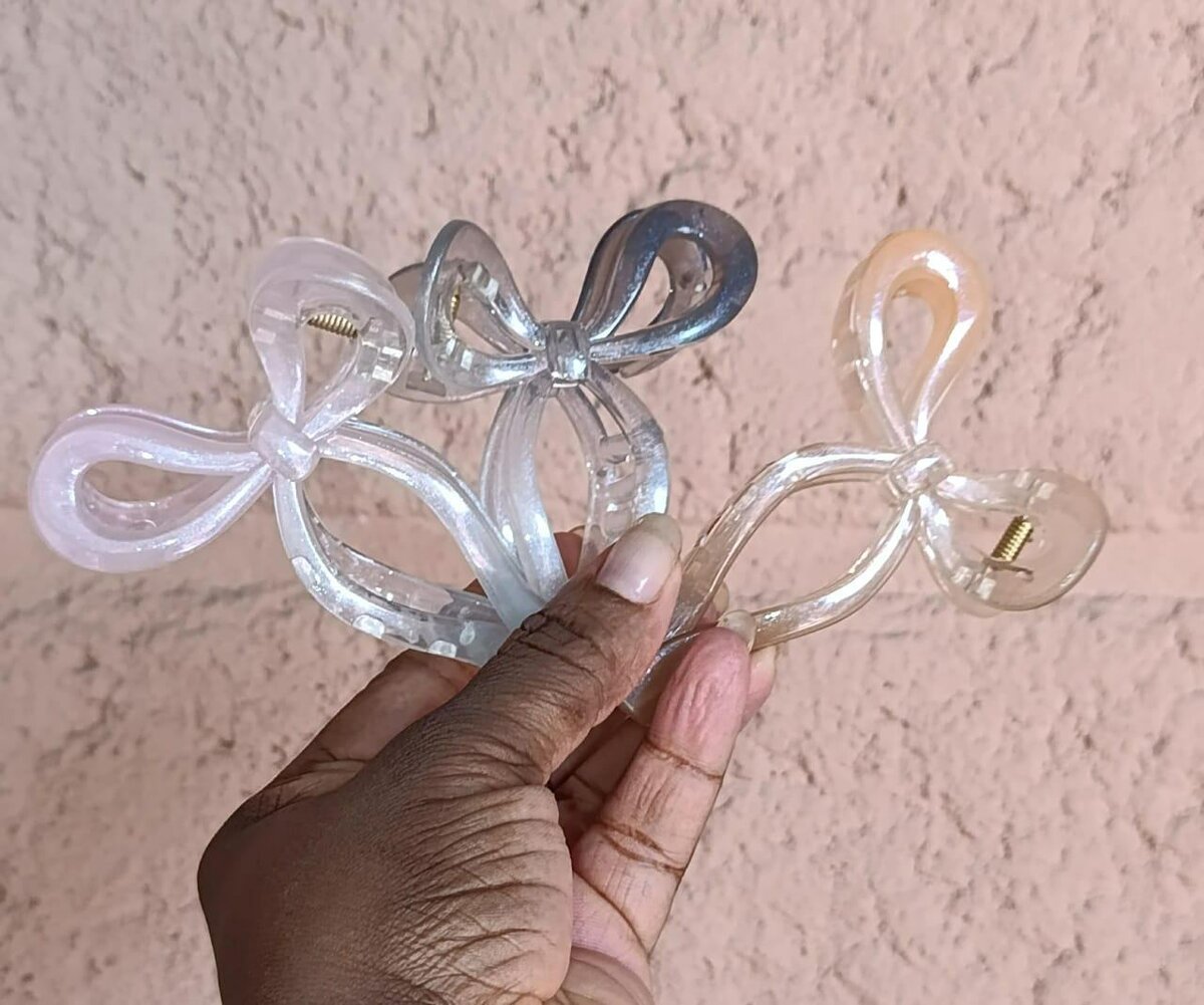 Barrettes cheveux fleurs et noeuds