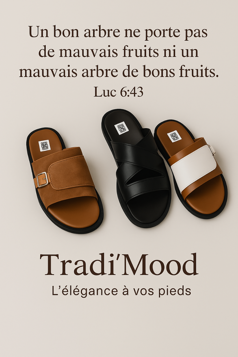 Sandales cuir classiques homme