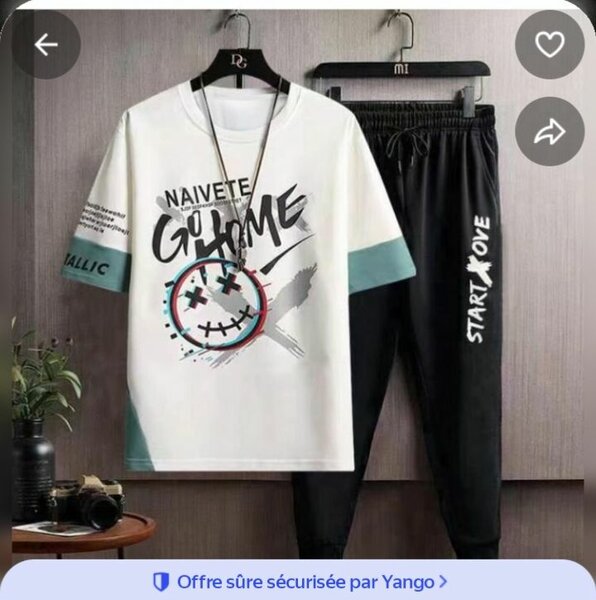 Ensemble T-shirt et Pantalon Décontracté