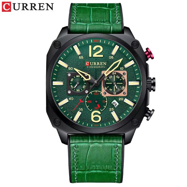 Curren Montre Homme Luxe Vert