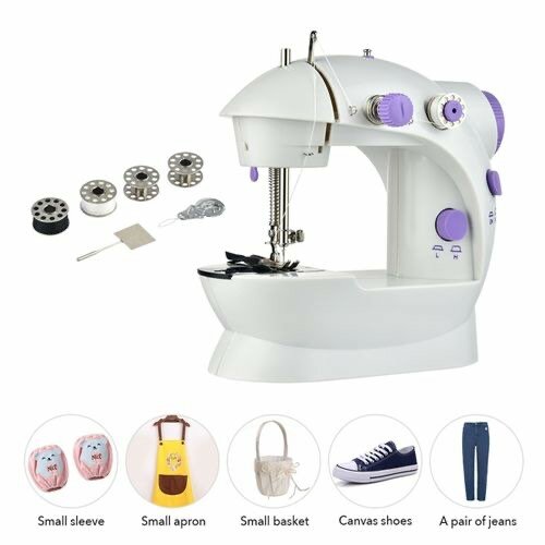 Portable Mini Sewing Machine Eco-Friendly Material Dual - Wh