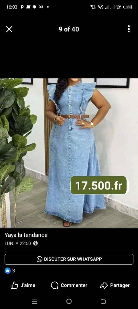 Robe longue décontractée