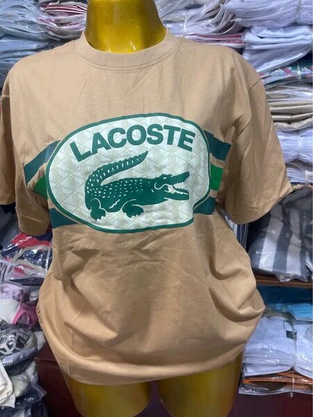 T-shirt Lacoste homme marron