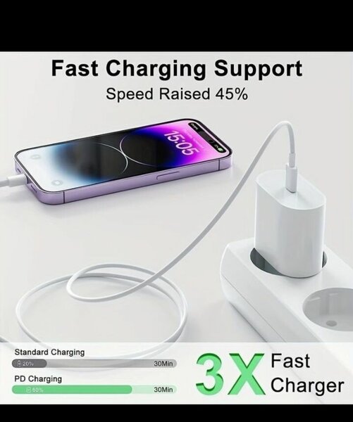 Chargeur rapide USB type C 45W