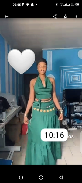 Ensemble Vert Élégant Femme