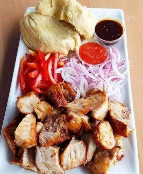 Poulet Grillé avec Garnitures