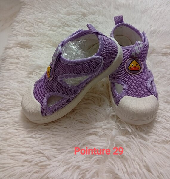 Sandales pour enfants violettes