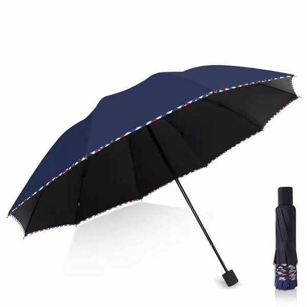 Parapluie compact bleu élégant