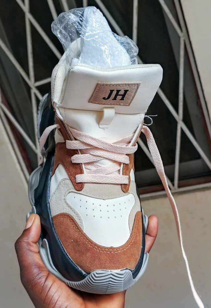 Sneakers en cuir ultra confort