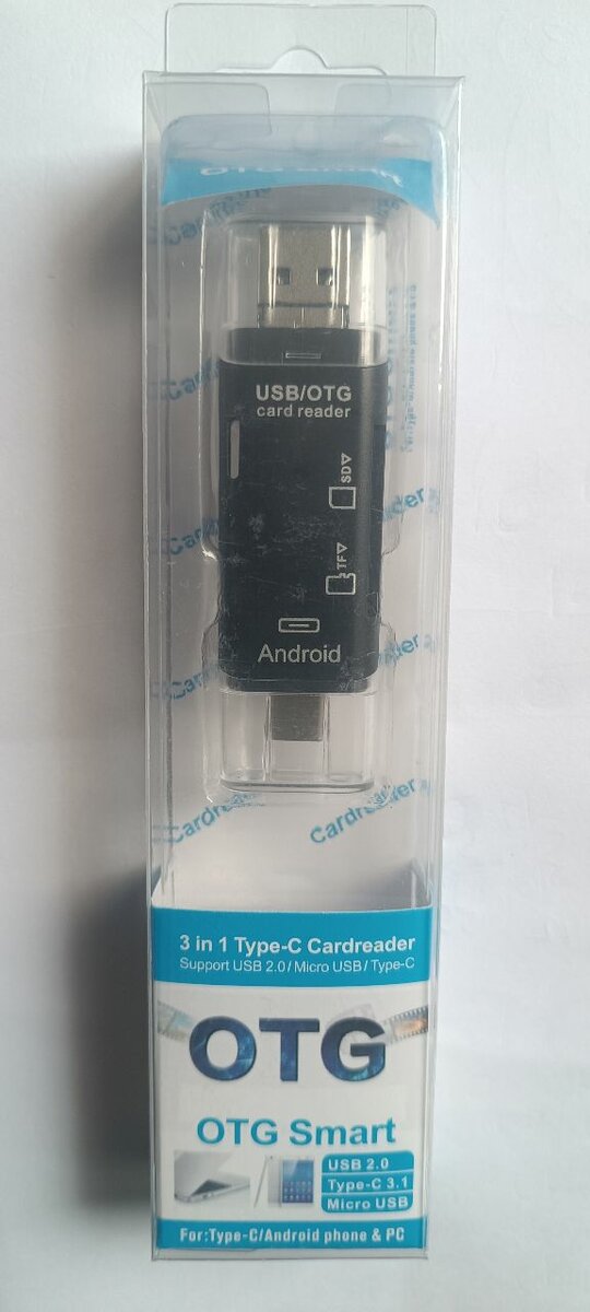 Lecteur de Carte 3-en-1 OTG Type-C