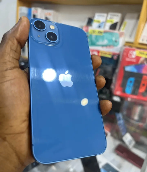 iPhone élégant bleu
