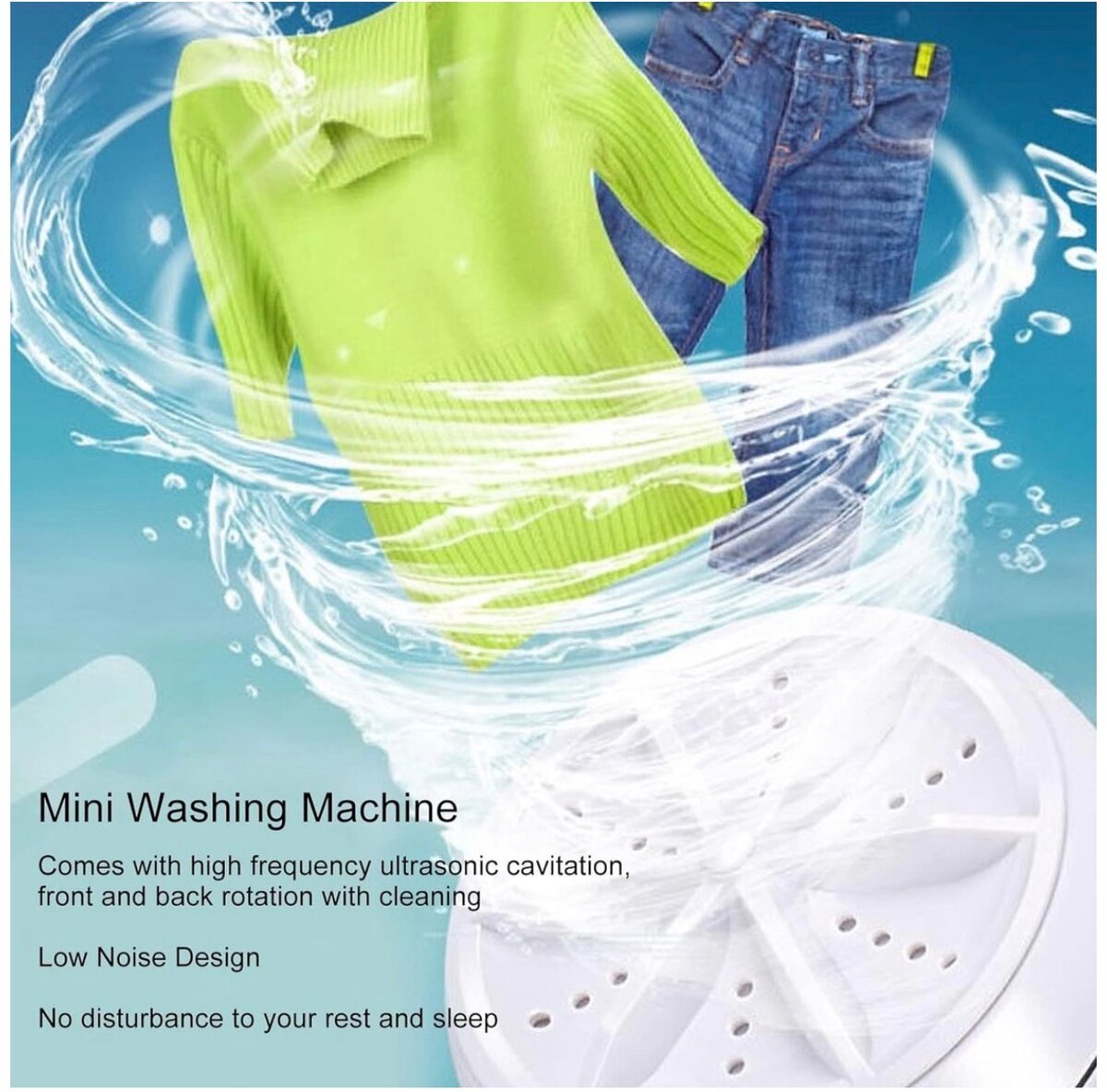 Mini lave-linge ultrasonique