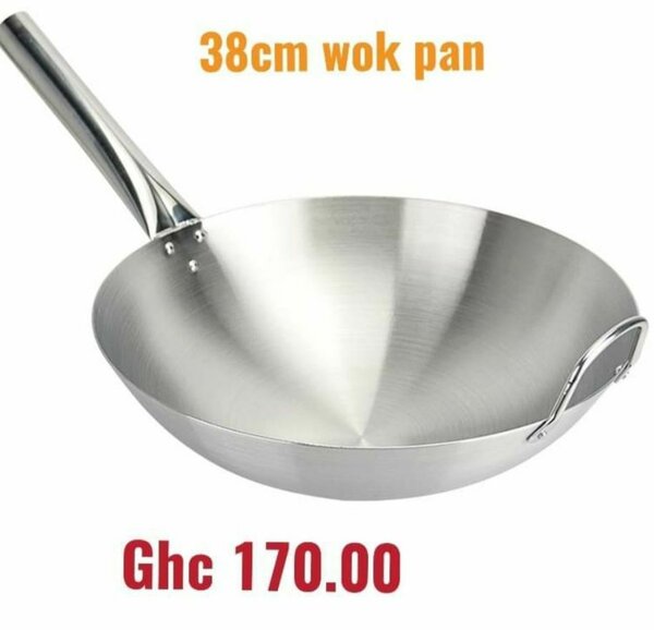 Silver coated frying pan