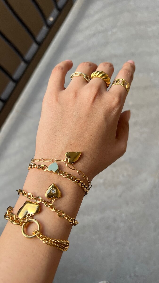 Heart Charm Bracelet