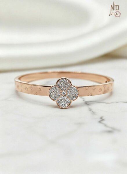 Bracelet Fleur Or et Diamants