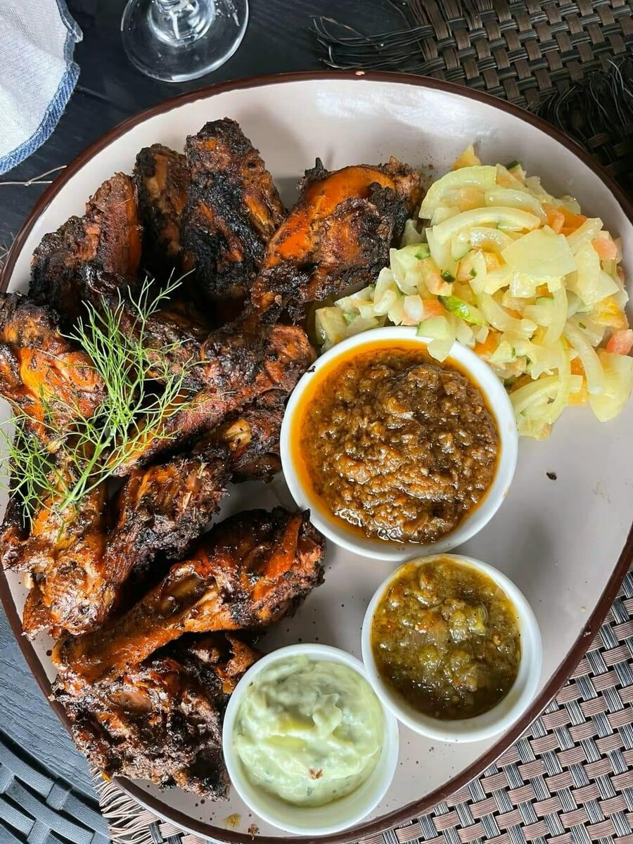 Poulet grillé épicé savoureux